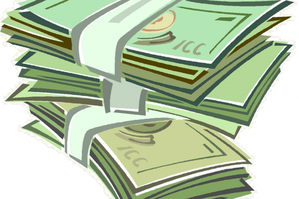 Stacks of paper money